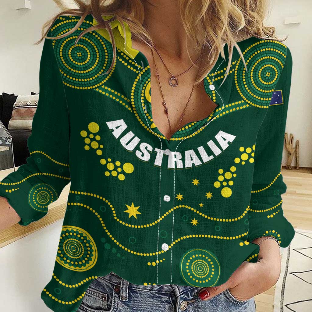 Australia 2024 Rugby Women Casual Shirt Go Wallabies - Vibe Hoodie Shop