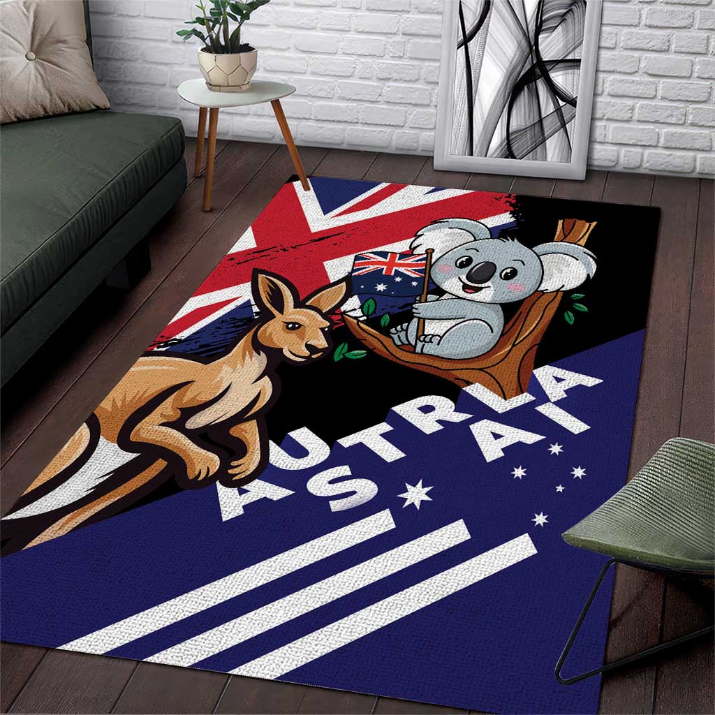 Australia Kangaroo Koala Together Area Rug Special Edition - Vibe Hoodie Shop