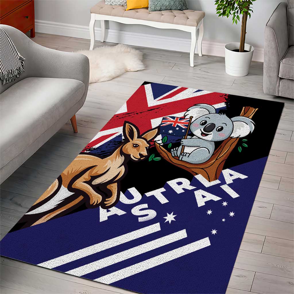 Australia Kangaroo Koala Together Area Rug Special Edition - Vibe Hoodie Shop