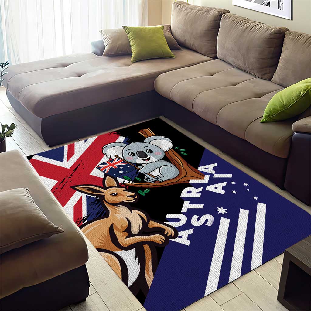 Australia Kangaroo Koala Together Area Rug Special Edition - Vibe Hoodie Shop