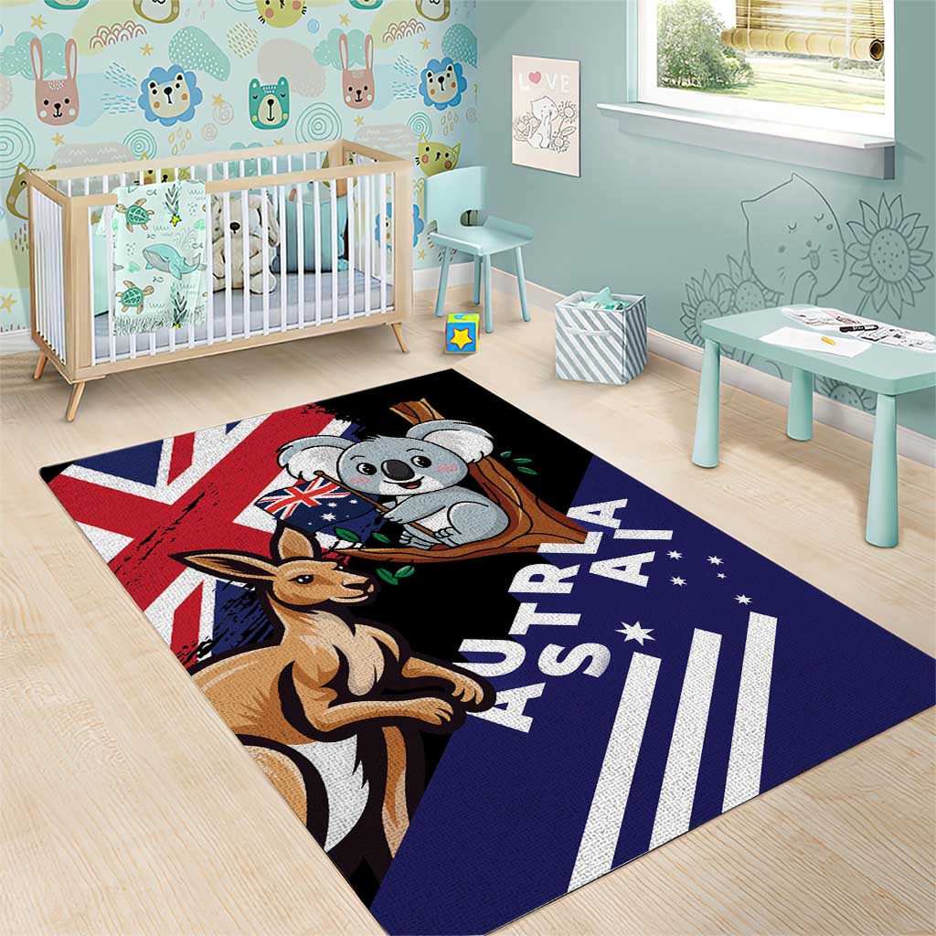 Australia Kangaroo Koala Together Area Rug Special Edition - Vibe Hoodie Shop