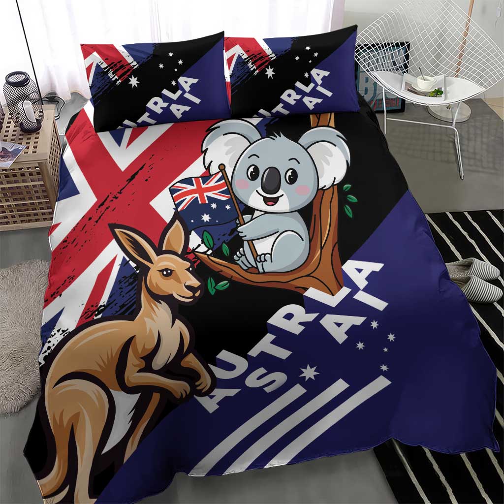Australia Kangaroo Koala Together Bedding Set Special Edition - Vibe Hoodie Shop