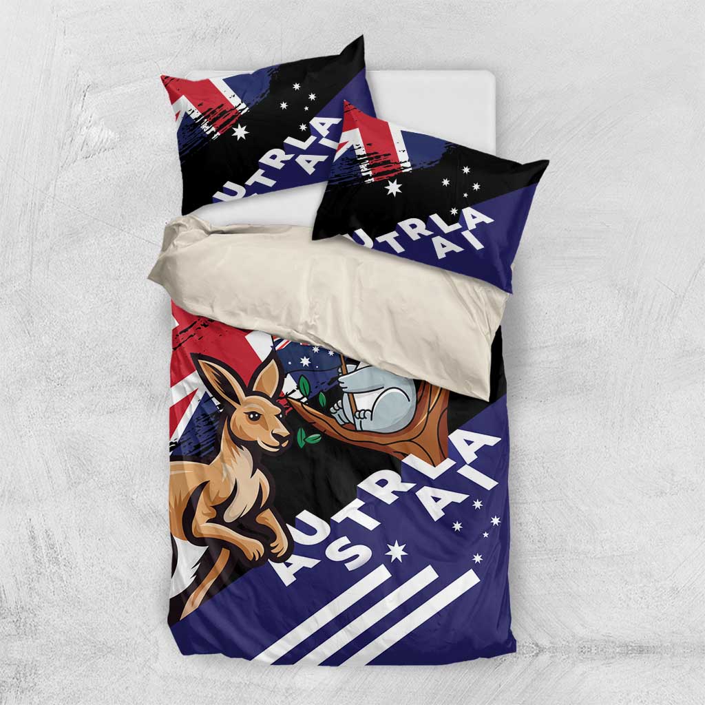 Australia Kangaroo Koala Together Bedding Set Special Edition - Vibe Hoodie Shop