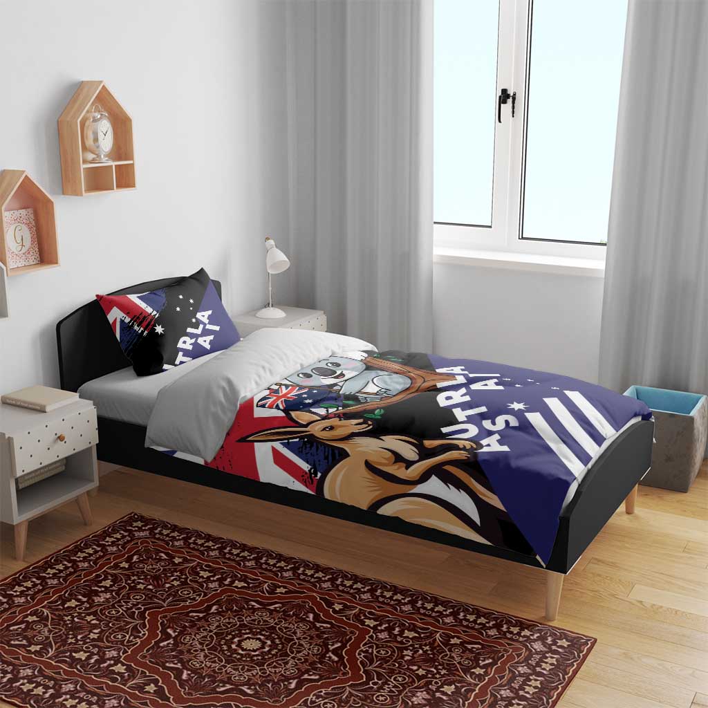 Australia Kangaroo Koala Together Bedding Set Special Edition - Vibe Hoodie Shop