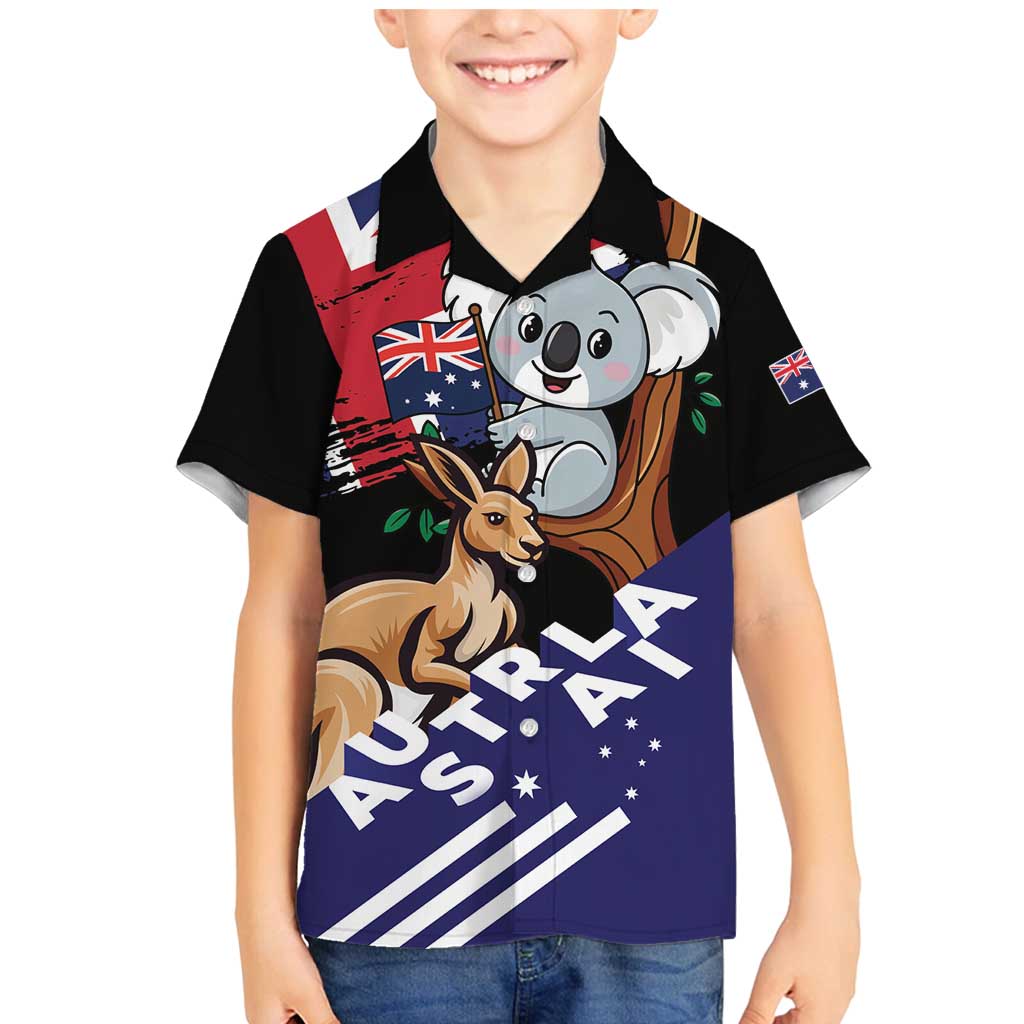 Personalised Australia Kangaroo Koala Together Family Matching Mermaid Dress and Hawaiian Shirt Special Edition