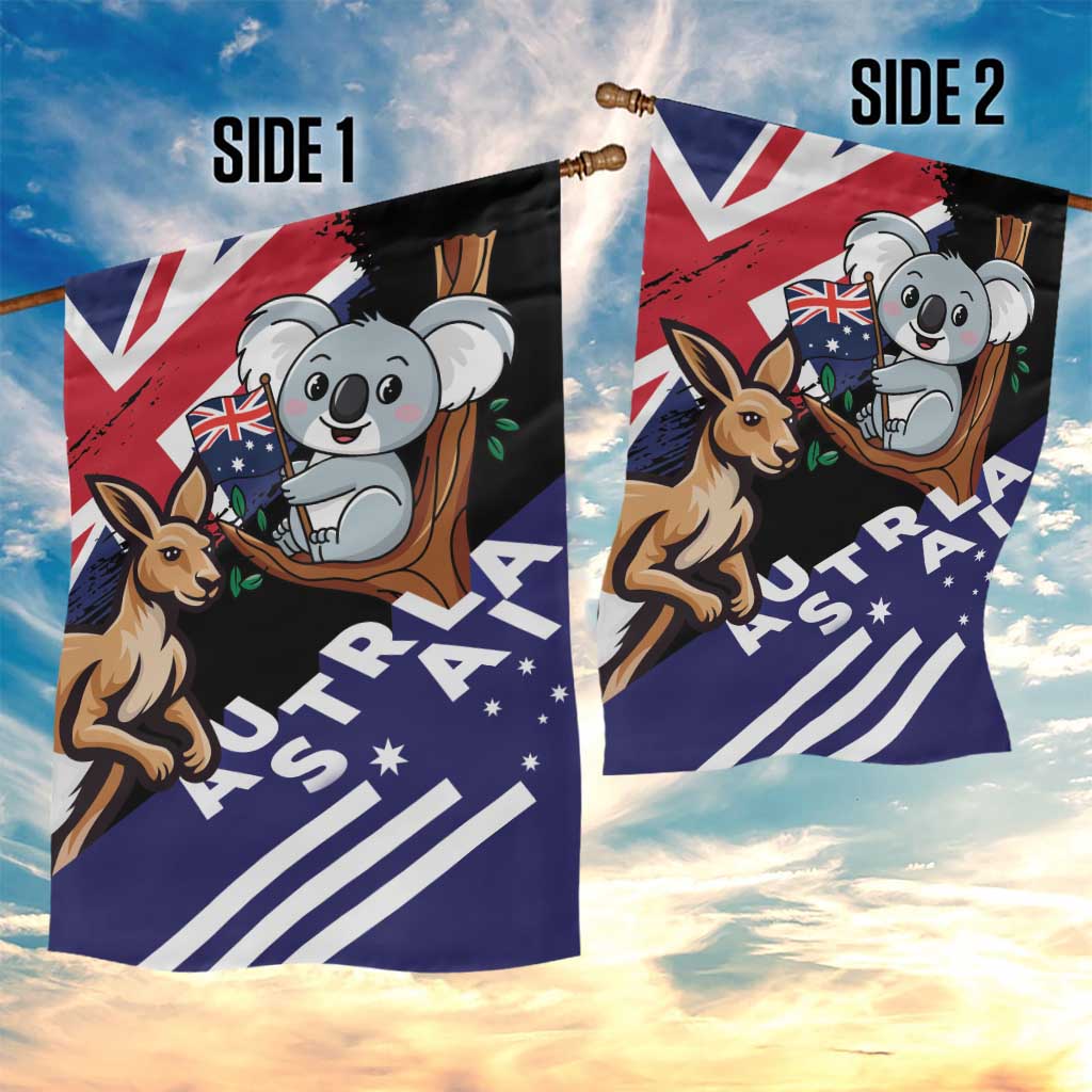 Australia Kangaroo Koala Together Garden Flag Special Edition - Vibe Hoodie Shop