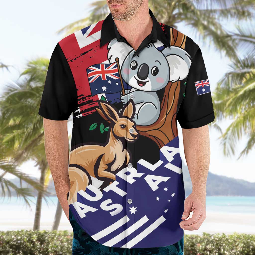 Personalised Australia Kangaroo Koala Together Hawaiian Shirt Special Edition - Vibe Hoodie Shop