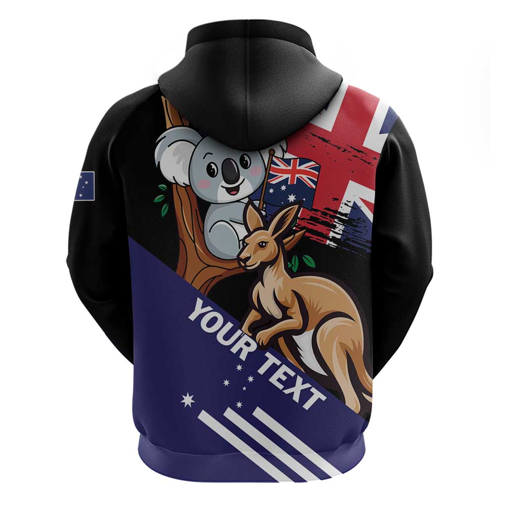 Personalised Australia Kangaroo Koala Together Hoodie Special Edition - Vibe Hoodie Shop