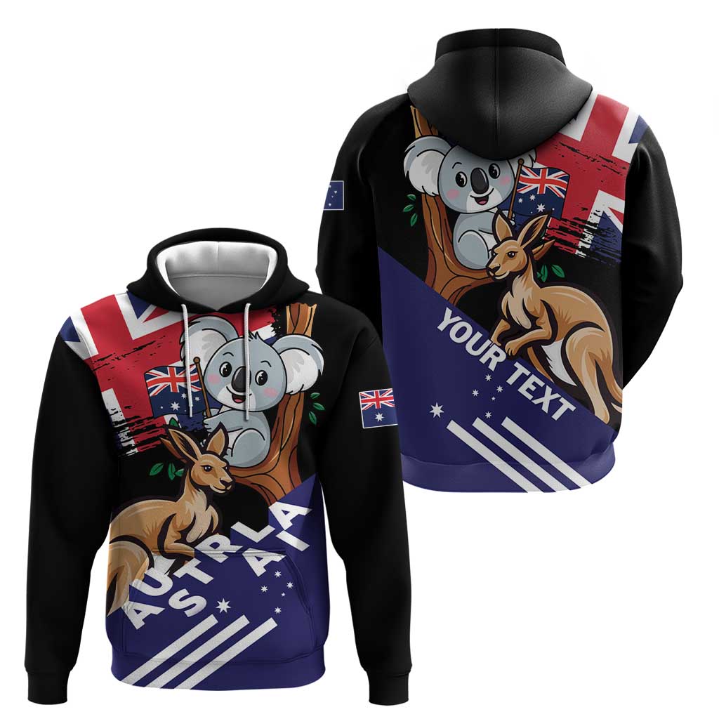 Personalised Australia Kangaroo Koala Together Hoodie Special Edition - Vibe Hoodie Shop