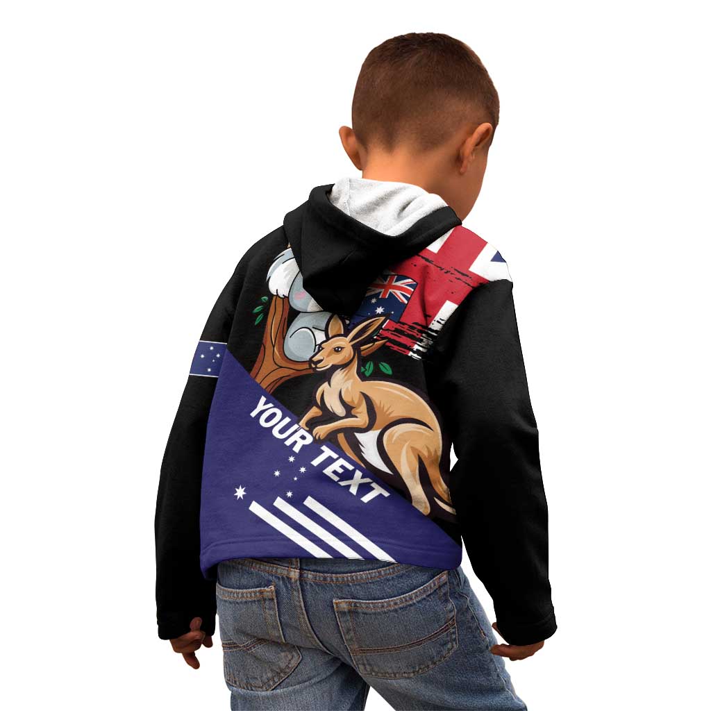 Personalised Australia Kangaroo Koala Together Kid Hoodie Special Edition - Vibe Hoodie Shop