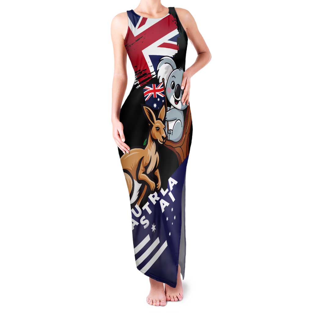 Personalised Australia Kangaroo Koala Together Tank Maxi Dress Special Edition