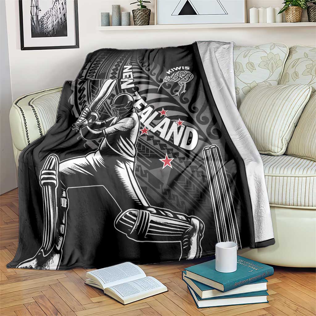 New Zealand Cricket Blanket Maori Kiwi Black Fern - Vibe Hoodie Shop