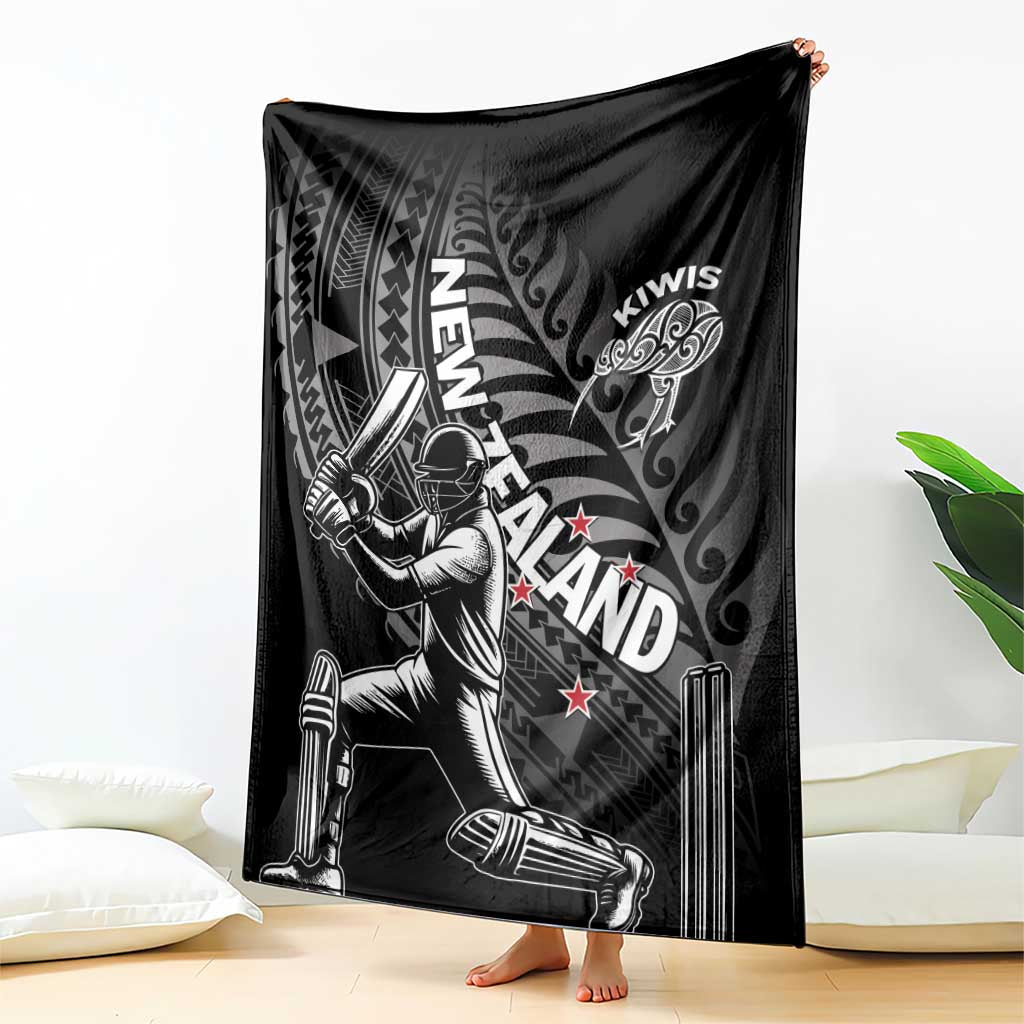 New Zealand Cricket Blanket Maori Kiwi Black Fern - Vibe Hoodie Shop