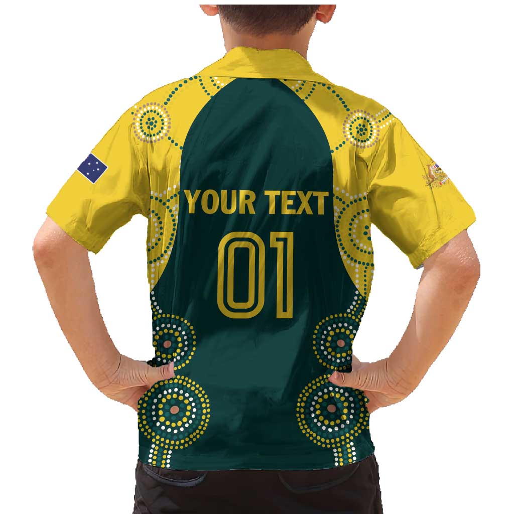 Custom Australia Cricket Family Matching Mermaid Dress and Hawaiian Shirt Aussies Champions