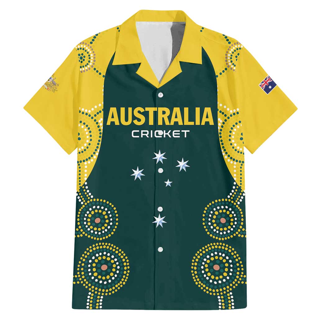 Custom Australia Cricket Family Matching Mermaid Dress and Hawaiian Shirt Aussies Champions