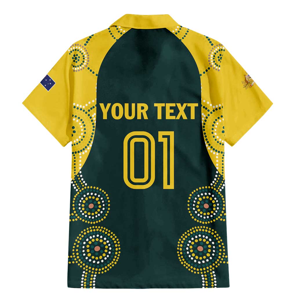 Custom Australia Cricket Family Matching Mermaid Dress and Hawaiian Shirt Aussies Champions