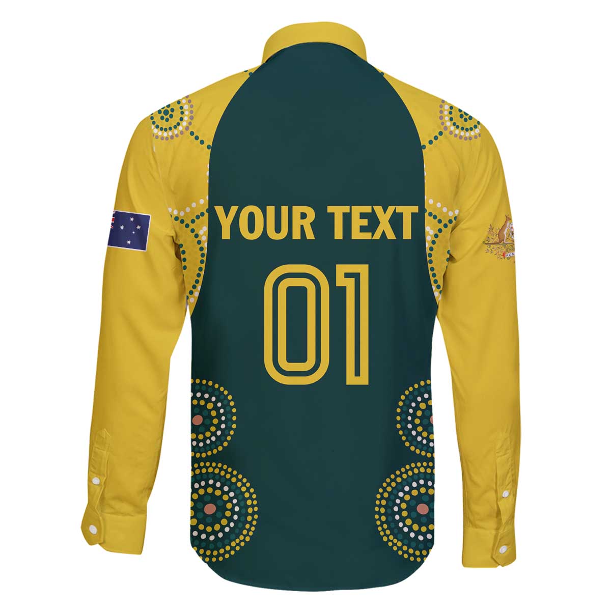 Custom Australia Cricket Family Matching Off The Shoulder Long Sleeve Dress and Hawaiian Shirt Aussies Champions