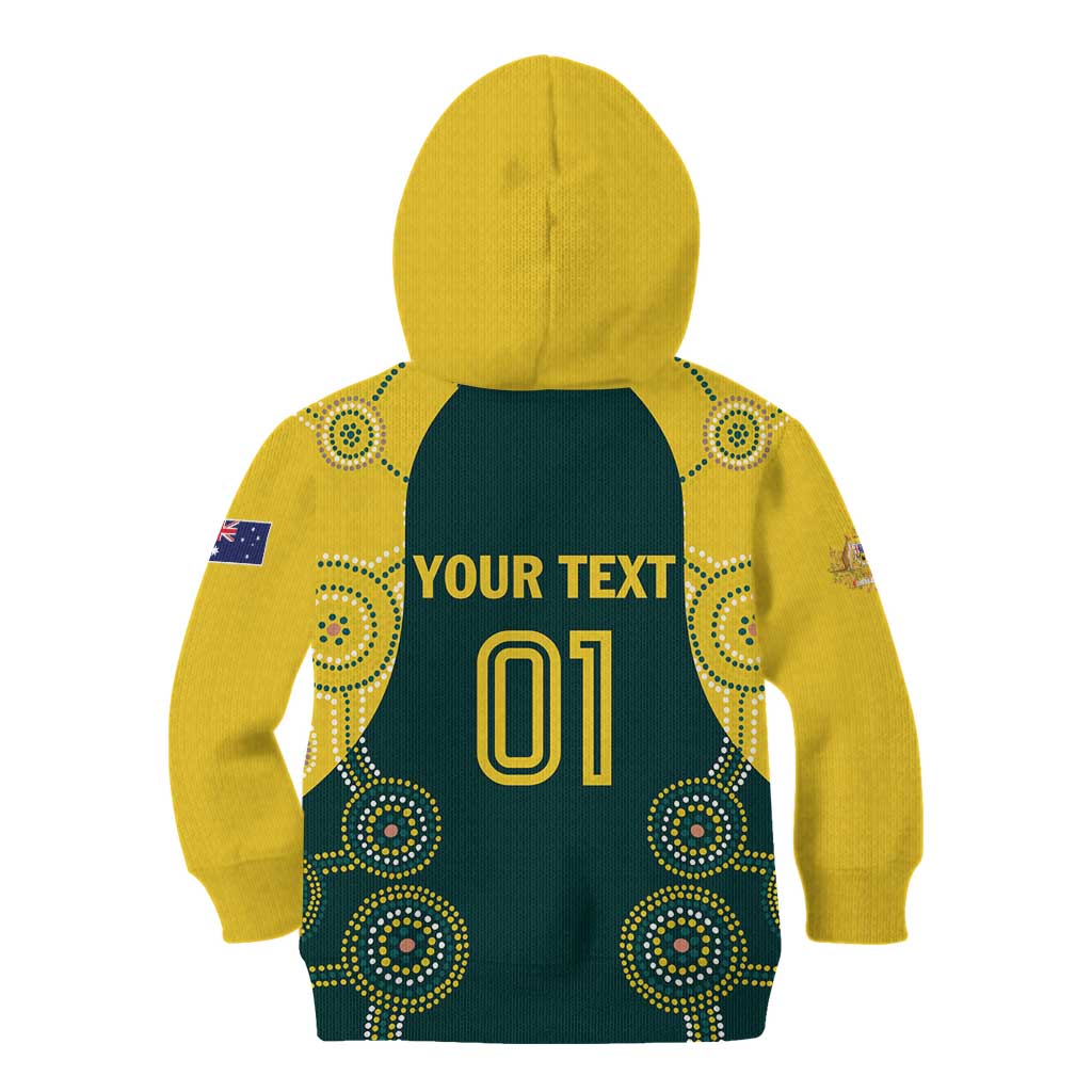 Custom Australia Cricket Kid Hoodie Aussies Champions - Vibe Hoodie Shop