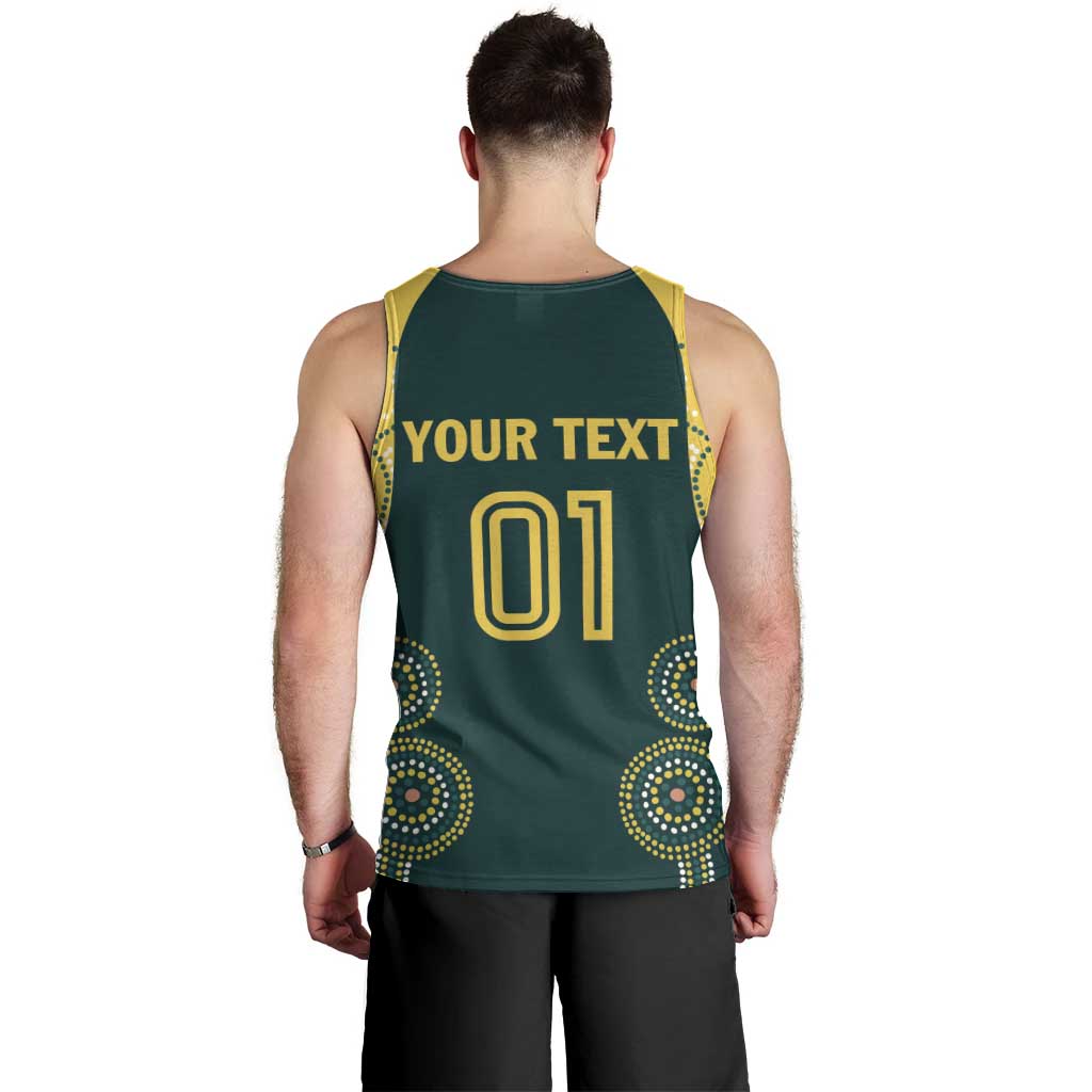 Custom Australia Cricket Men Tank Top Aussies Champions - Vibe Hoodie Shop