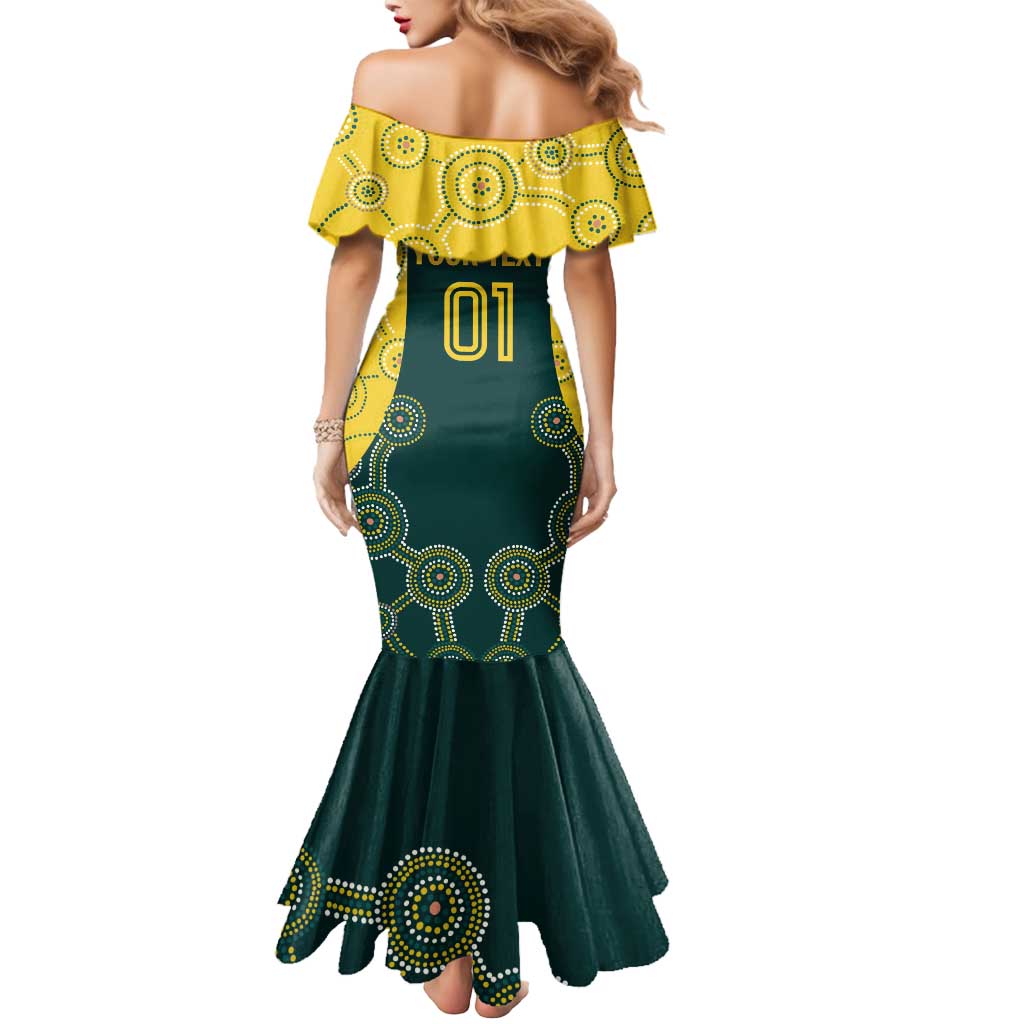 Custom Australia Cricket Mermaid Dress Aussies Champions