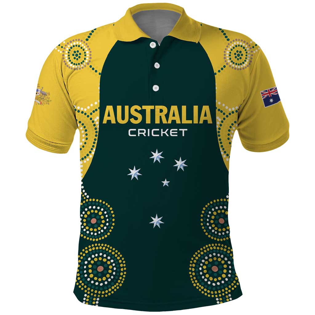 Custom Australia Cricket Polo Shirt Aussies Champions - Vibe Hoodie Shop