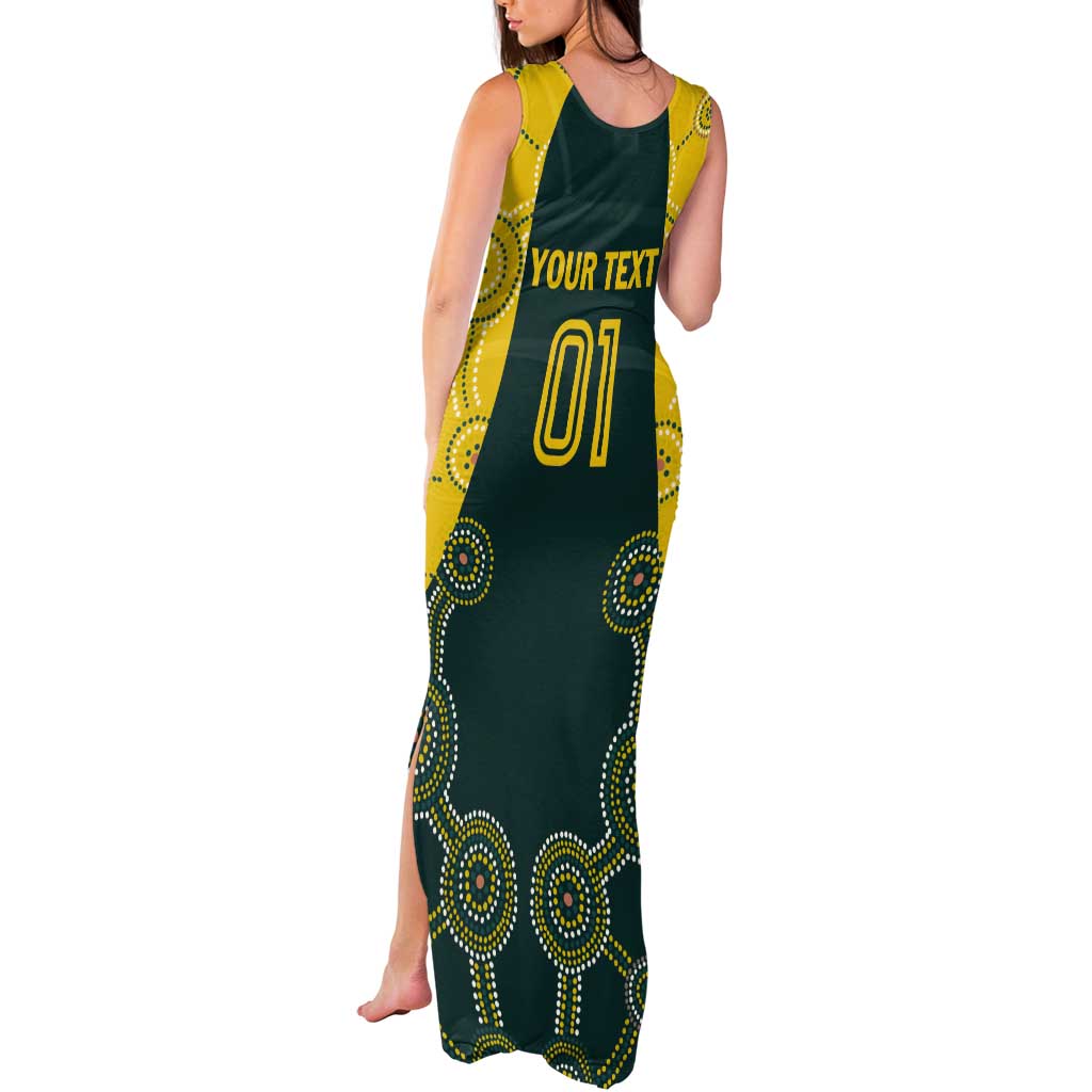 Custom Australia Cricket Tank Maxi Dress Aussies Champions