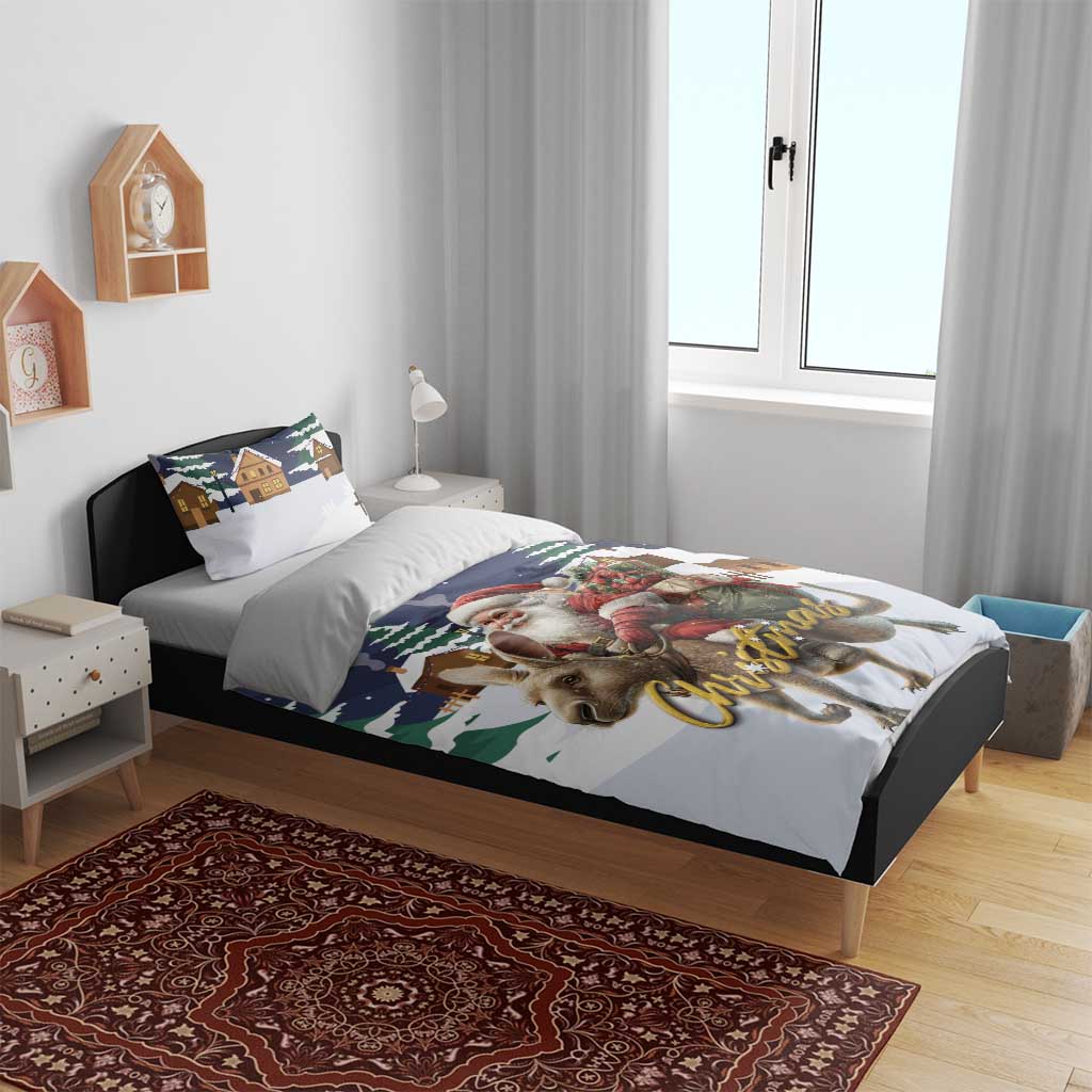 Kangaroo Australia Christmas Bedding Set Xmas Pattern - Vibe Hoodie Shop