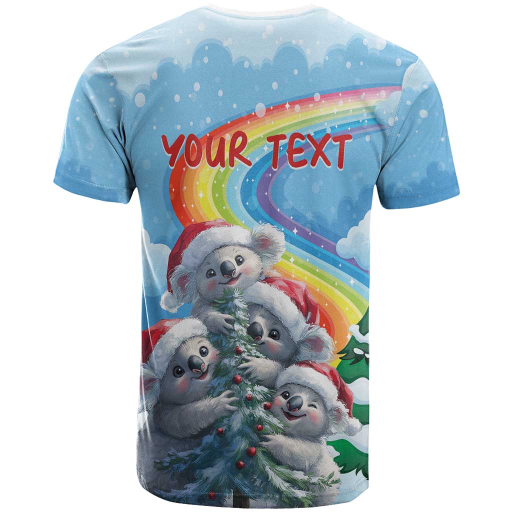 Personalised Australia Koala Christmas T Shirt Santa Claus Ho Ho Ho - Vibe Hoodie Shop