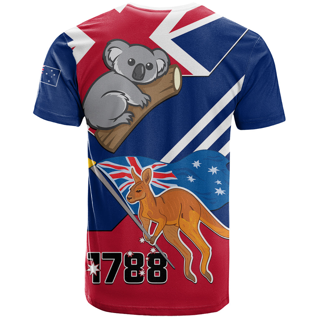 Australia Day Kangaroo and Koala With Flag T Shirt - Vibe Hoodie Shop