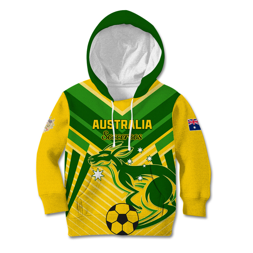 Australia Soccer Kid Hoodie Go Socceroos - Vibe Hoodie Shop