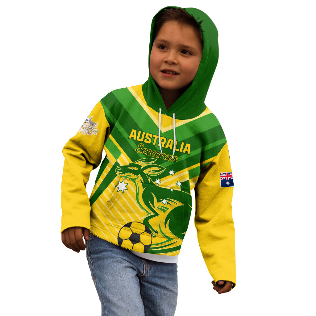 Australia Soccer Kid Hoodie Go Socceroos - Vibe Hoodie Shop