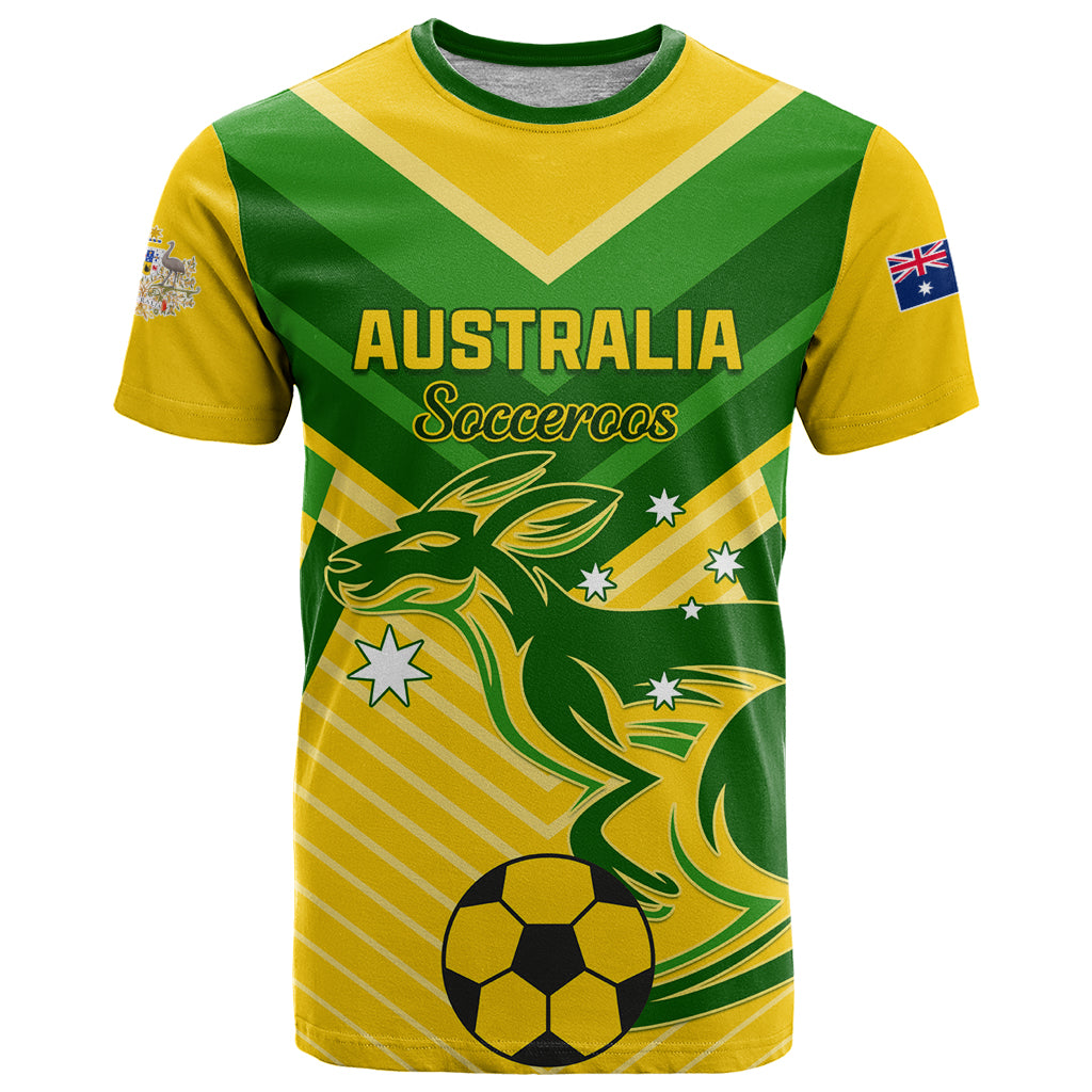 Australia Soccer T Shirt Go Socceroos - Vibe Hoodie Shop