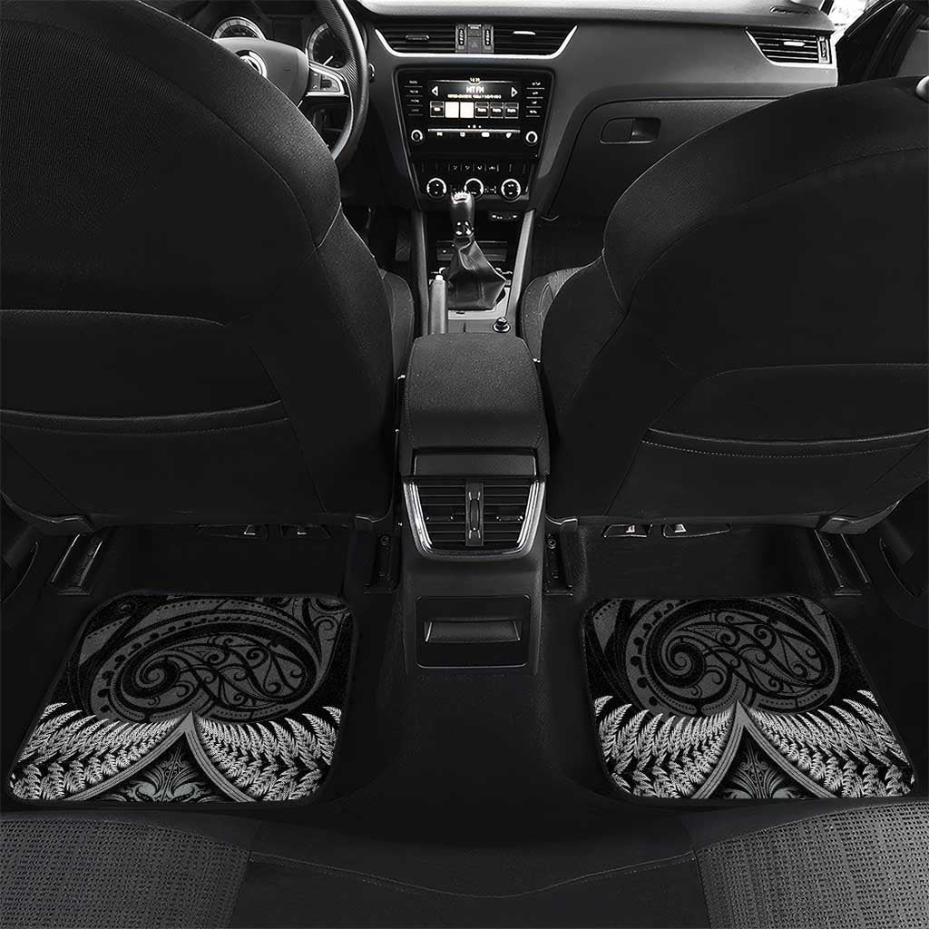 Toitu Te Tiriti Aotearoa Silver Fern Car Mats New Zealand Maori Pattern