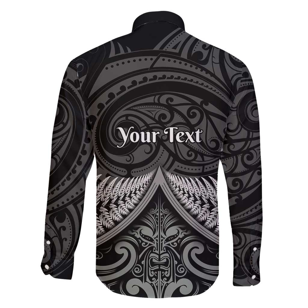 Personalised Toitu Te Tiriti Aotearoa Silver Fern Family Matching Long Sleeve Bodycon Dress and Hawaiian Shirt New Zealand Maori Pattern