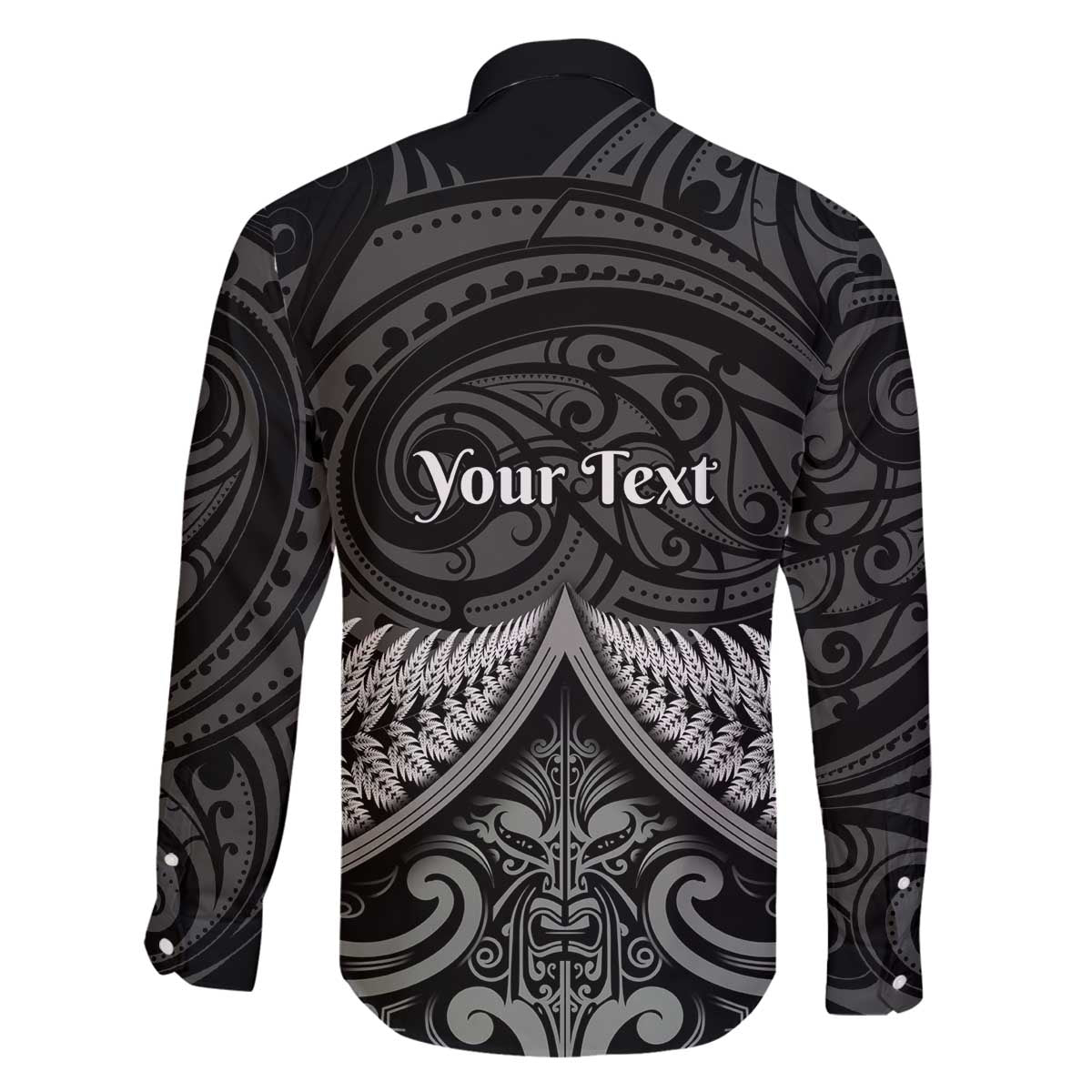 Personalised Toitu Te Tiriti Aotearoa Silver Fern Family Matching Off The Shoulder Long Sleeve Dress and Hawaiian Shirt New Zealand Maori Pattern