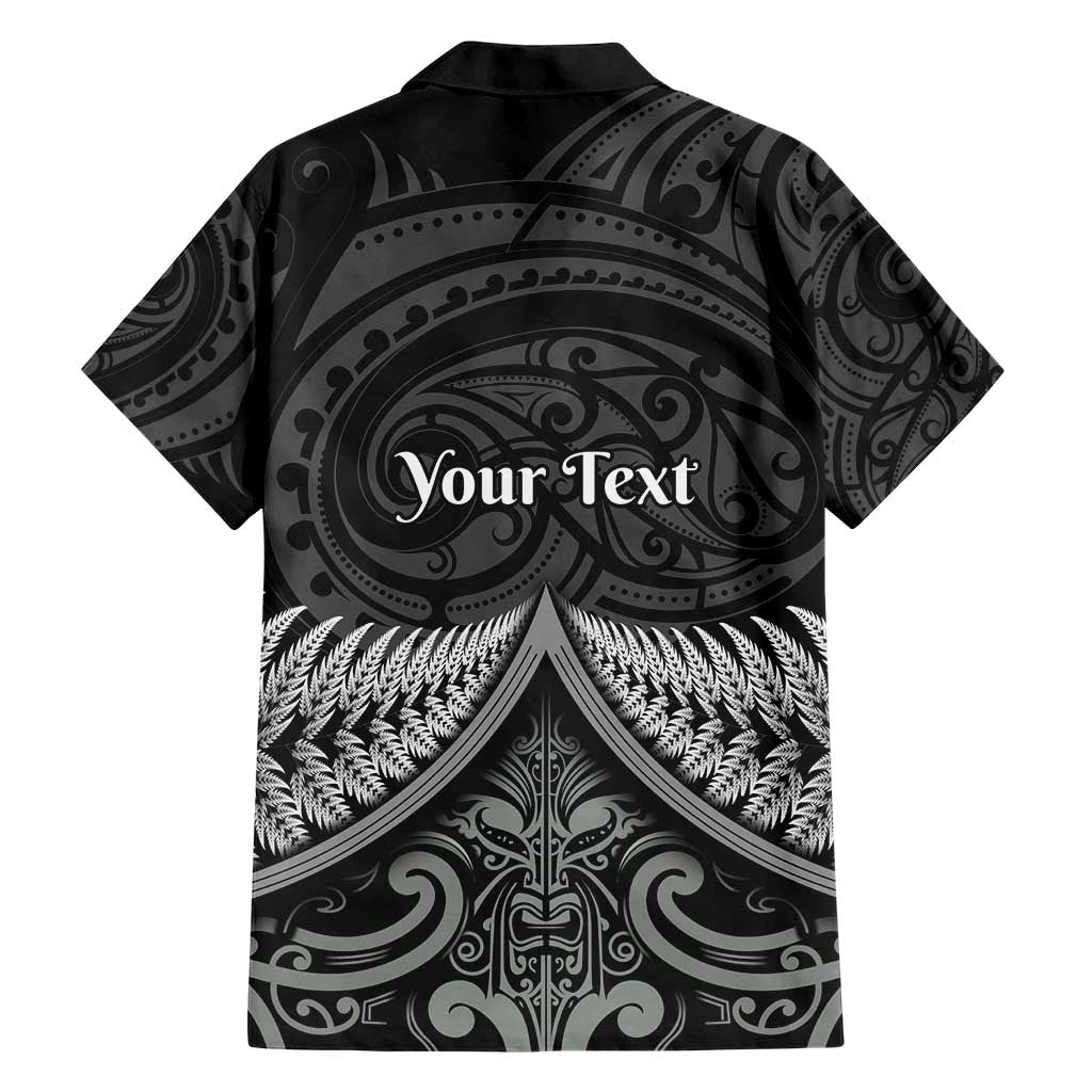 Personalised Toitu Te Tiriti Aotearoa Silver Fern Hawaiian Shirt New Zealand Maori Pattern - Vibe Hoodie Shop