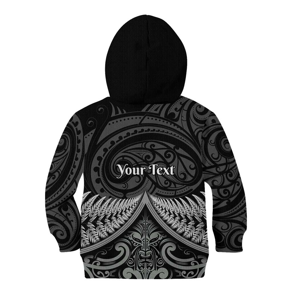 Personalised Toitu Te Tiriti Aotearoa Silver Fern Kid Hoodie New Zealand Maori Pattern - Vibe Hoodie Shop