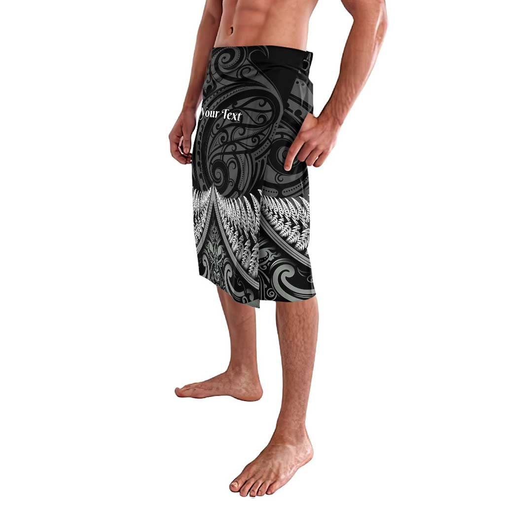 Personalised Toitu Te Tiriti Aotearoa Silver Fern Lavalava New Zealand Maori Pattern