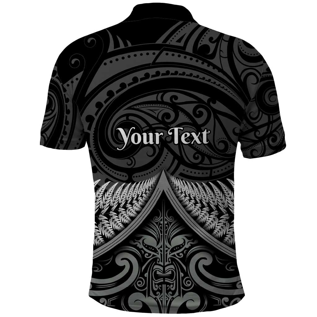 Personalised Toitu Te Tiriti Aotearoa Silver Fern Polo Shirt New Zealand Maori Pattern - Vibe Hoodie Shop