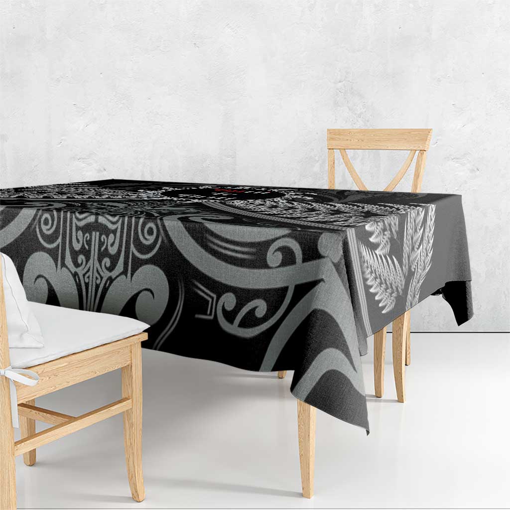 Toitu Te Tiriti Aotearoa Silver Fern Tablecloth New Zealand Maori Pattern