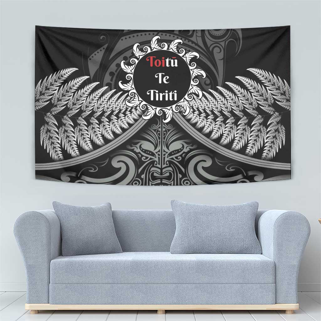 Toitu Te Tiriti Aotearoa Silver Fern Tapestry New Zealand Maori Pattern - Vibe Hoodie Shop