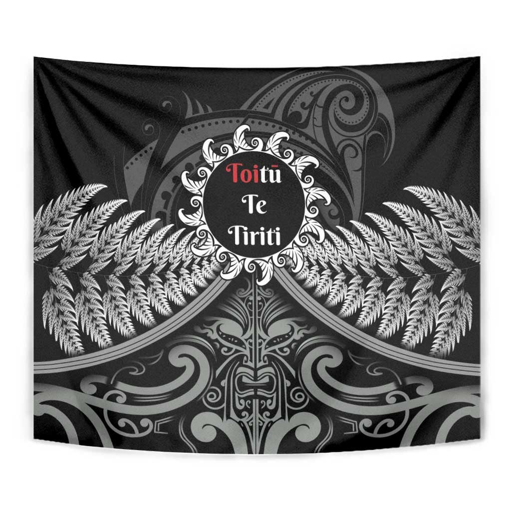 Toitu Te Tiriti Aotearoa Silver Fern Tapestry New Zealand Maori Pattern - Vibe Hoodie Shop