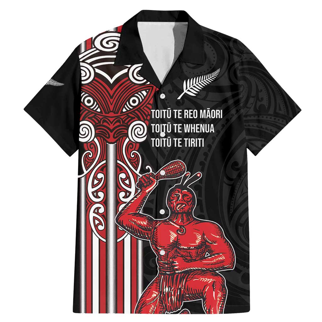 Toitu Te Reo Maori Toitu Te Whenua Toitu Te Tiriti Family Matching Mermaid Dress and Hawaiian Shirt Maori Warrior New Zealand