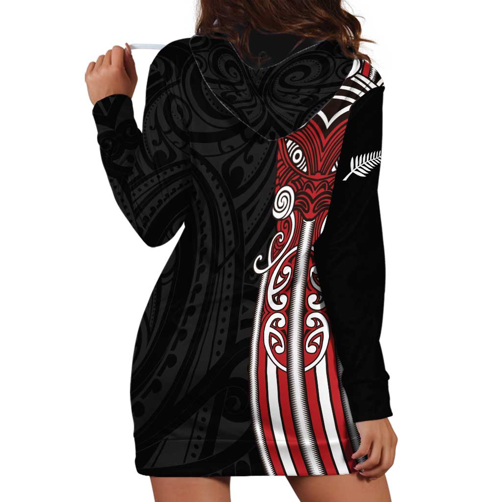 Toitu Te Reo Maori Toitu Te Whenua Toitu Te Tiriti Hoodie Dress Maori Warrior New Zealand - Vibe Hoodie Shop