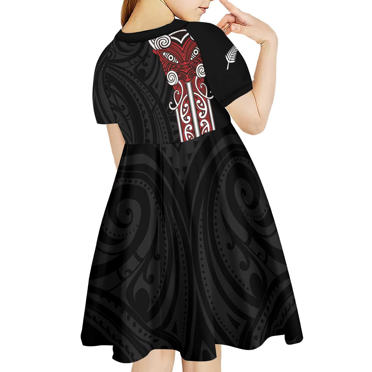 Toitu Te Reo Maori Toitu Te Whenua Toitu Te Tiriti Kid Short Sleeve Dress Maori Warrior New Zealand - Vibe Hoodie Shop