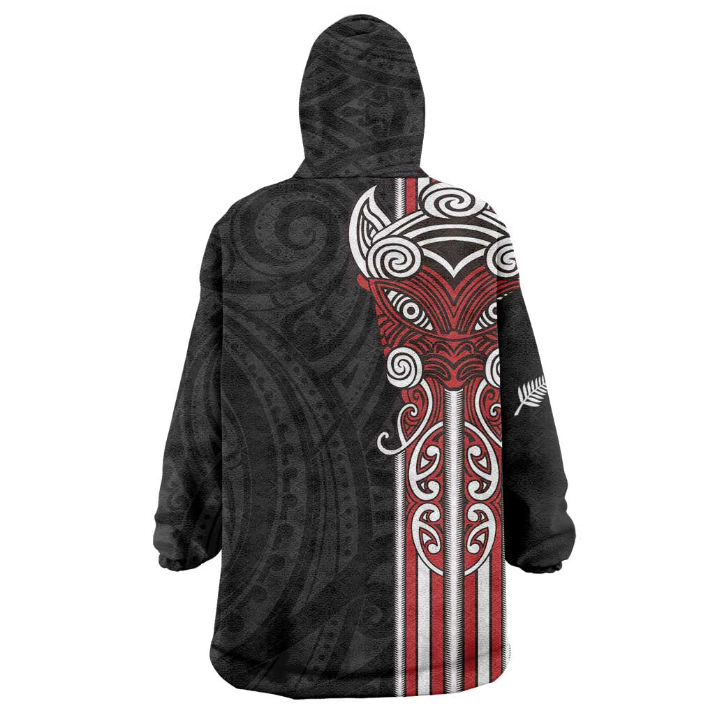 Toitu Te Reo Maori Toitu Te Whenua Toitu Te Tiriti Wearable Blanket Hoodie Maori Warrior New Zealand - Vibe Hoodie Shop