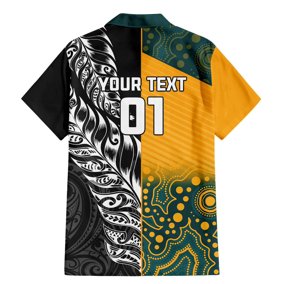 Custom New Zealand And Australia Rugby Family Matching Mermaid Dress and Hawaiian Shirt Wallabies Kiwi Silver Fern 2023 World Cup