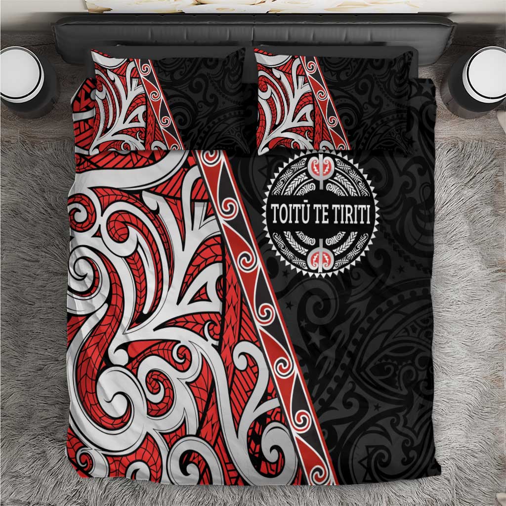 Aotearoa Toitu Te Tiriti Bedding Set Honour The Treaty New Zealand - Vibe Hoodie Shop