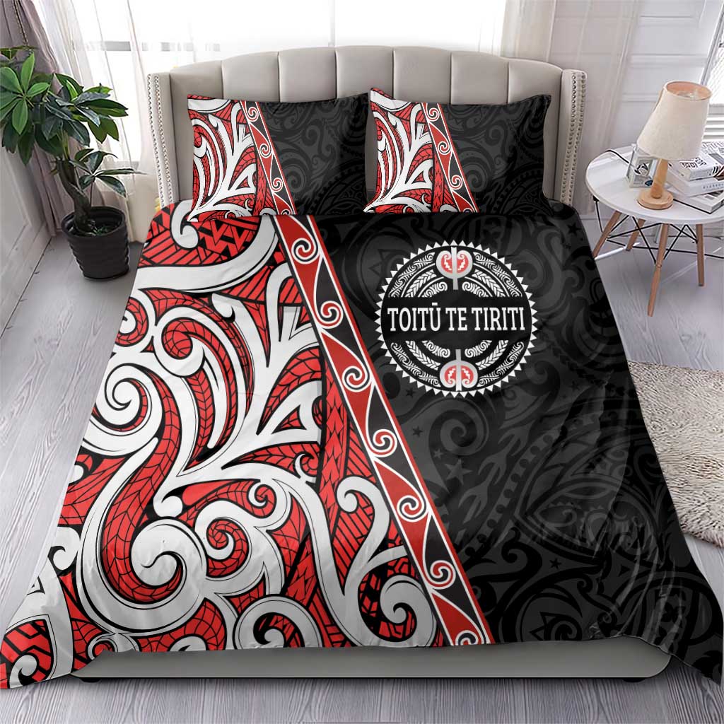 Aotearoa Toitu Te Tiriti Bedding Set Honour The Treaty New Zealand - Vibe Hoodie Shop