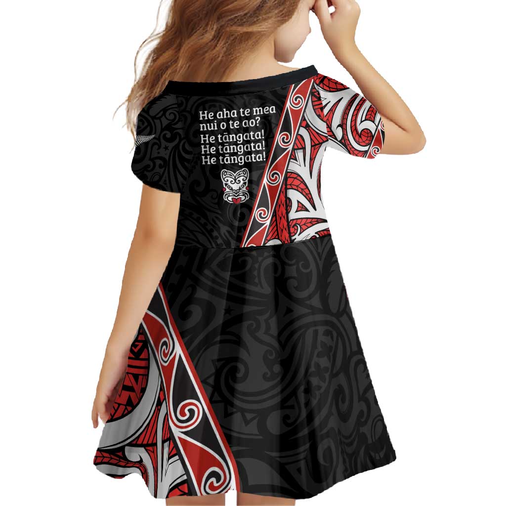 Aotearoa Toitu Te Tiriti Family Matching Long Sleeve Bodycon Dress and Hawaiian Shirt Honour The Treaty New Zealand